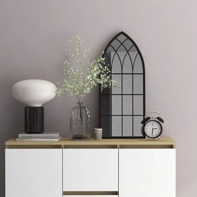 Specchio Nero 70x30 Cm Ferro Per Uso Interno /