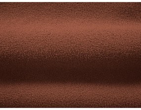 Poltrona in tessuto bouclé color mattone Chuck - Micadoni Home