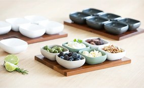 Set da portata da portata color antracite in porcellana 6 pz Essentials – Ladelle