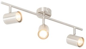 Plafoniera moderna in acciaio 3 luci orientabili - Jeana