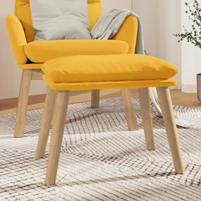 Poggiapiedi Giallo Senape 45x29,5x35 Cm İn Velluto /