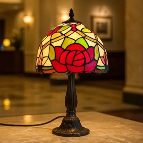 Brilagi - Lampada da tavolo Tiffany in vetro colorato GARLAN 1xE14/40W/230V