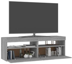 Mobili TV con Luci LED 2 pz Grigio Sonoma 60x35x40 cm