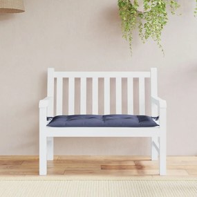 Cuscino Panca Giardino Blu Marino 100x50x7cm İn Tessuto Oxford /