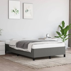 Giroletto Senza Materasso Grigio Scuro 120x200 Cm Tessuto /