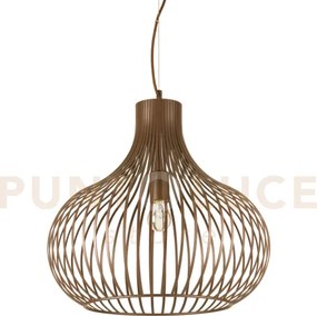 Onion sospensione in metallo marrone 1 luce attacco e27 47cm