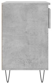 Scarpiera Grigio Cemento 70x36x60 cm in Legno Multistrato