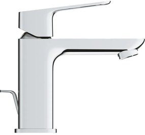 Rubinetto per lavabo a canna bassa getto aerato Clova Pulse argento cromato lucido GROHE