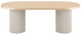 Tavolo da pranzo con piano effetto frassino 100x220 cm Solva – House Nordic