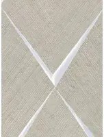 CMO Paris Tapete Sisal Losange - Beige/ Argent