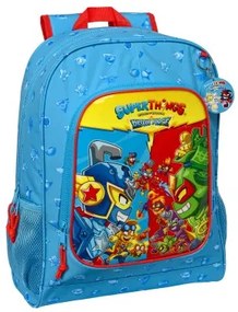 Zaino Scuola SuperThings Rescue force 32 x 42 x 14 cm Azzurro