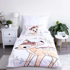 Biancheria da letto per bambini in cotone per culla 100x135 cm Bambi "Beige" – Jerry Fabrics