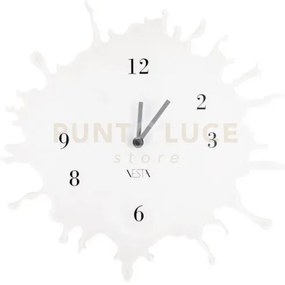 Orologio skizzo da parete in cristallo acrilico bianco 33,5cm