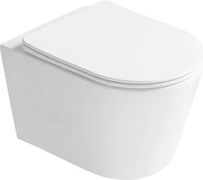 Mexen Rico 2.0 Toilette WC Rimless Tornado con tavoletta a chiusura rallentata slim, duroplast, bianco lucido - 3072L4000T