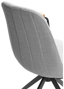 Set di sedie da pranzo grigio chiaro 2 pz Tali - Marckeric