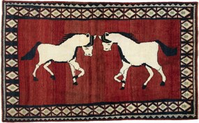 Gabbeh Tappeto persiano 240 x 150 Rosso (Iran) Annodato A Mano