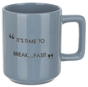 Tazza mug blu 320 ml con scritta Quotes