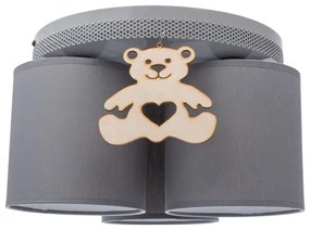 Plafoniera per bambini BEAR 3xE27/60W/230V