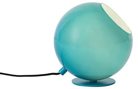 Lampada da tavolo retrò blu con vetro - Mabel