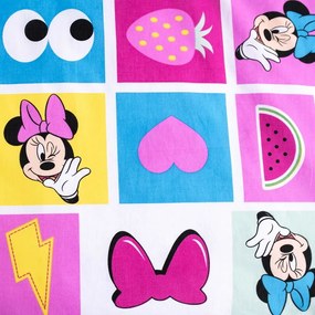 Set copripiumino e federa da bambini rosa in cotone per culla 100x135 cm Minnie "Sweet" – Jerry Fabrics