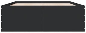 Giroletto nero 135x190 cm in legno multistrato