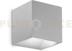 Rubik applique da esterno 4000k 720lm 8,5w grigio 10x10cm ip65 biem...