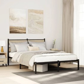 Giroletto Senza Materaso İn Metallo Rovere Sonoma 160x200 Cm /