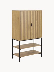 Credenza alta con frontale scanalato Jaipur