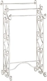 porta asciugamani stile provenzale in ferro verniciato cm 44 x 34 x 90 h