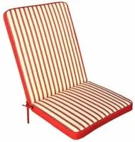 Cuscino medio idrorepellente in Poliestere cm 95x44x4 - BLAZE Colore: Rosso