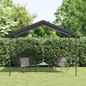 Tenda A Baldacchino Antracite 3x3 M İn Acciaio E Tessuto /