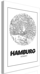 Quadro Retro Hamburg (1 Part) Vertical