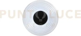 Applique a parete led morse blu in vetro 8w 800lm cct 2700 e 3500k ...