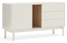 Cassettiera color crema 140x76x40 cm Corvo – Teulat