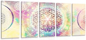 Quadri 5 pezzi – Mandala in versione interessante
