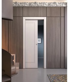 Porta scorrevole Antibes bianco L 70 x H 210 cm reversibile