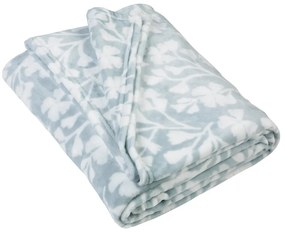 Coperta blu in vello 200x240 cm Brooke Floral – Catherine Lansfield