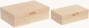 Set di 2 scatole in legno Lea