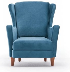 Poltrona con le orecchie blu Lola Brejer - Artie