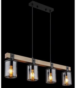 Globo 15555-4H - Lampadario a sospensione con filo LILA 4xE27/60W/230V