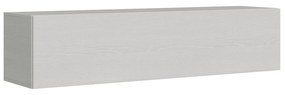 Pensile TV Ribalta con passa cavi L.133,6 - L.173,6 H.40 P.39,2, Bianco Frassino / 173,6 cm