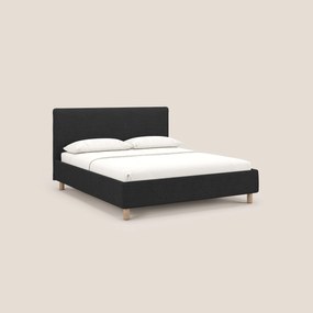Serena letto contenitore salvaspazio scandinavo in tessuto fiammato impermeabile T03 antracite