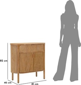 Cassettiera di colore naturale in abete massiccio 81x82x46 cm Gothenburg – Mauro Ferretti