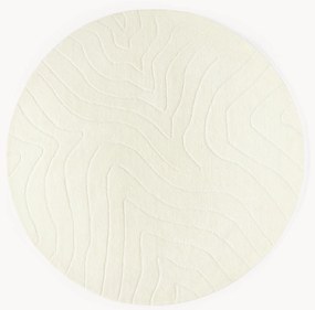 Tappeto rotondo in lana fatto a mano Aaron