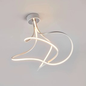 Domiluce Plafoniera LED Lungo, alluminio, altezza 42 cm