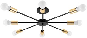Lampada Ragno 8 Black Gold APP502-8C