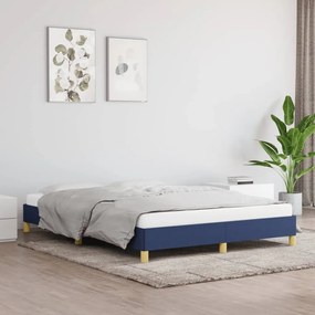 Giroletto Senza Materasso Blu 160x200 Cm İn Tessuto /