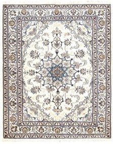 Nain Tappeto 150 x 200 Blu (Iran) Annodato A Mano
