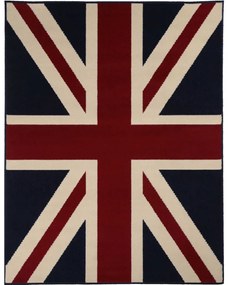 Tappeto arredo moderno 120x170 Tiffany London con bandiera UK