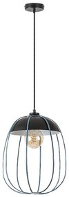 Rabalux 72024 - Lampadario a sospensione con filo SVENS 1xE27/60W/230V nero/blu